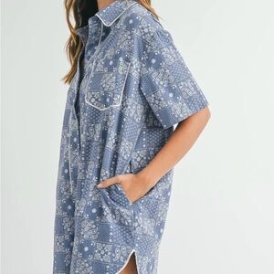 MABLE GREER PAISLEY PRINTED
PIPPING ROMPER Size S